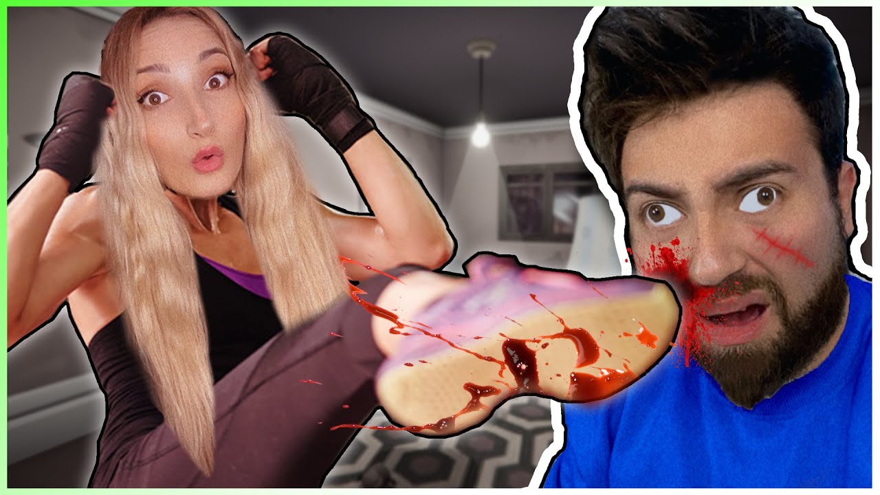 KÜBRA NİSA BANA TEKME ATTI 😱 ( ÇOK PİS DAYAK ATTIK ) | ANGRY FOOT [ KIZGIN TEKMECİ ]