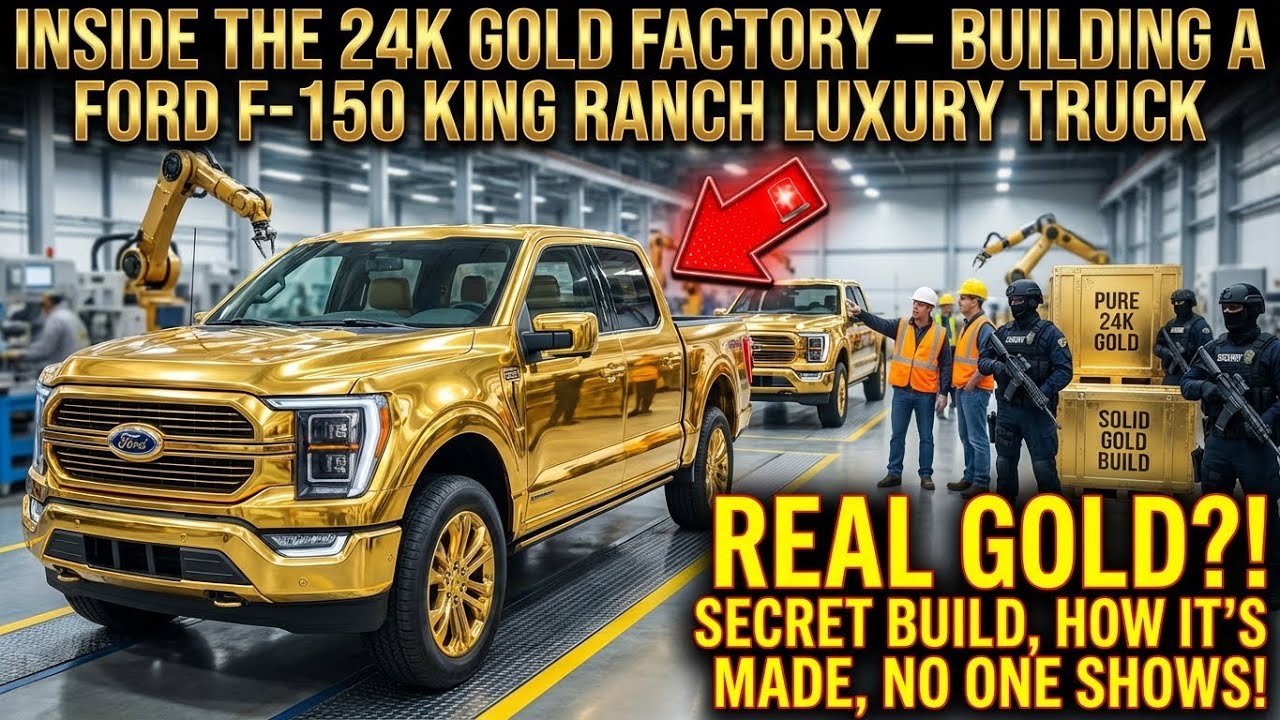 Inside the 24K Gold Factory – Building a Ford F-150 King Ranch Luxury Truck