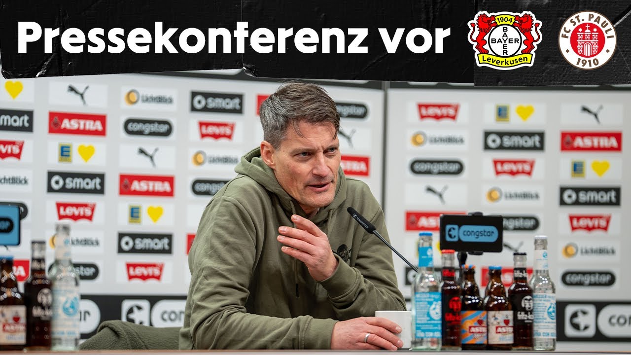 Die Pressekonferenz vor dem Spiel bei Bayer 04 Leverkusen