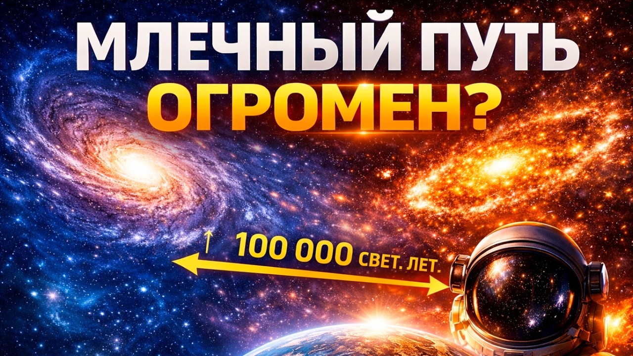 Млечный Путь: насколько он ОГРОМЕН на самом деле? Размер, который мозг не может представить