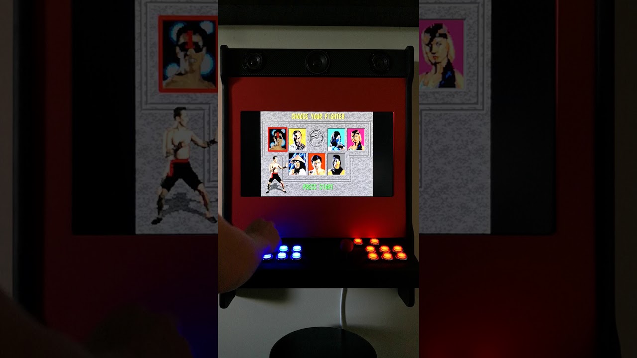 Wall mount arcade machine with built in Chromecast