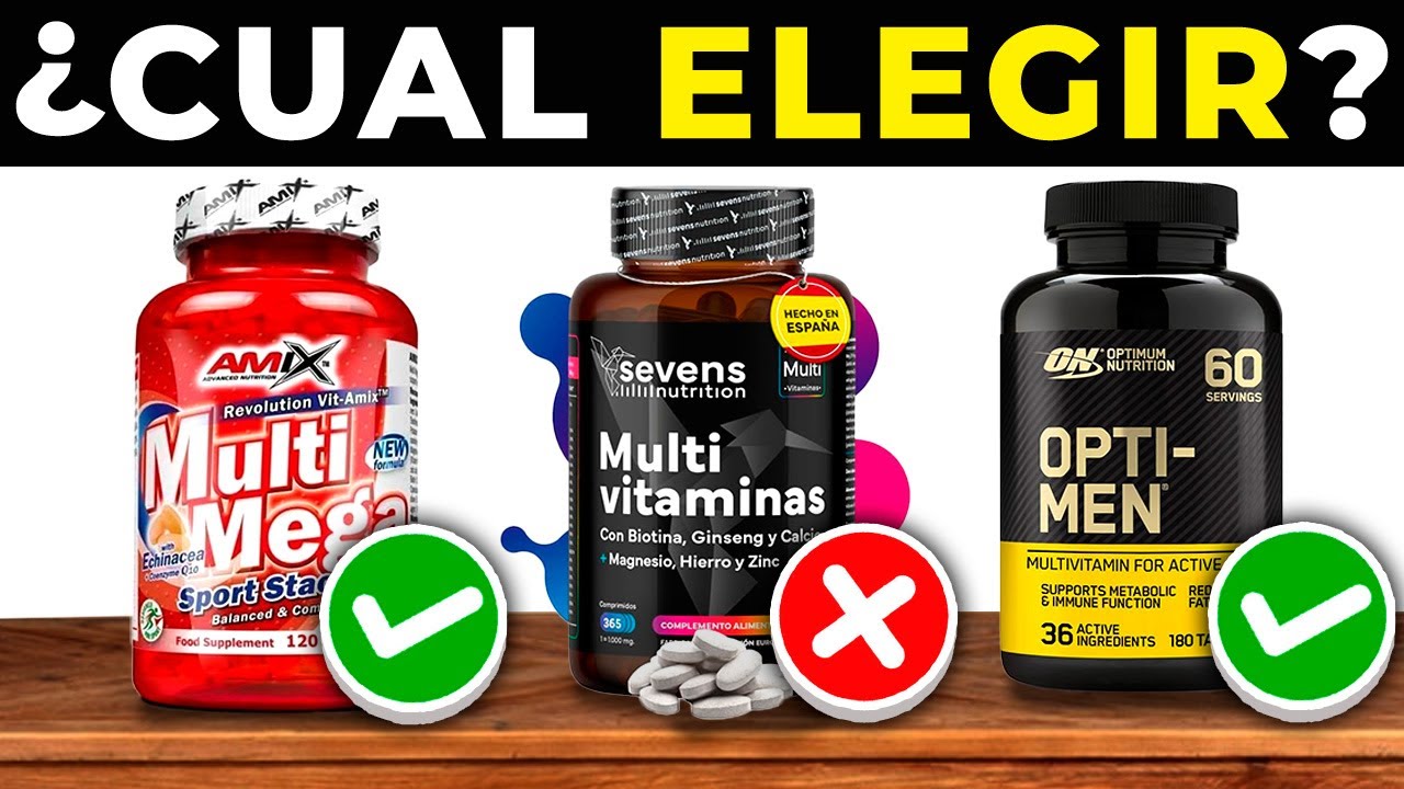 ✅ Los 5 MEJORES MULTIVITAM&Iacute;NICOS para HOMBRES 2025 | Vitaminas de CALIDAD/PRECIO en AMAZON