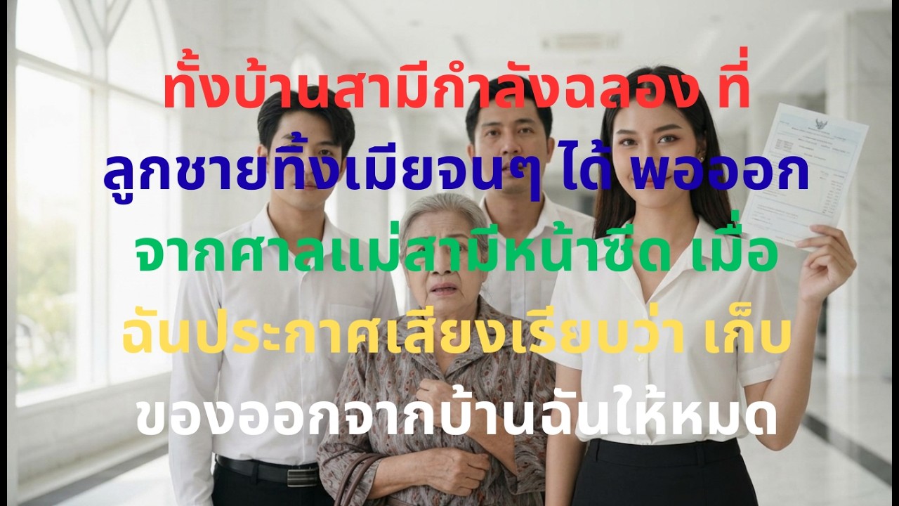 หย่าสายฟ้าแลบ! ผัวทิ้งเมียจนกลางศาล แต่สุดท้ายเธอประกาศลั่น “บ้านหลังนี้เป็นของฉัน