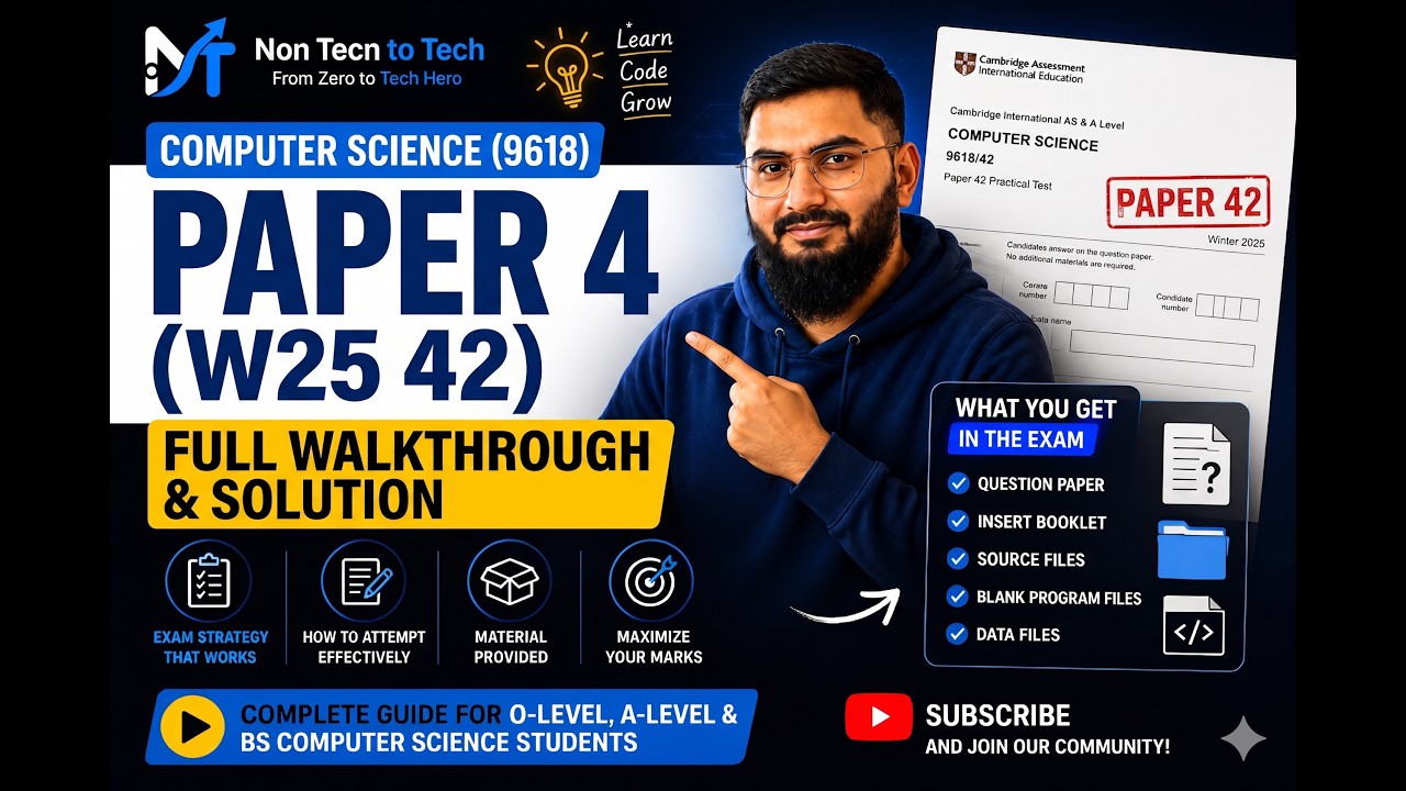 9618 Computer Science Paper 4 Practical: How to Solve & Submit Your Evidence File