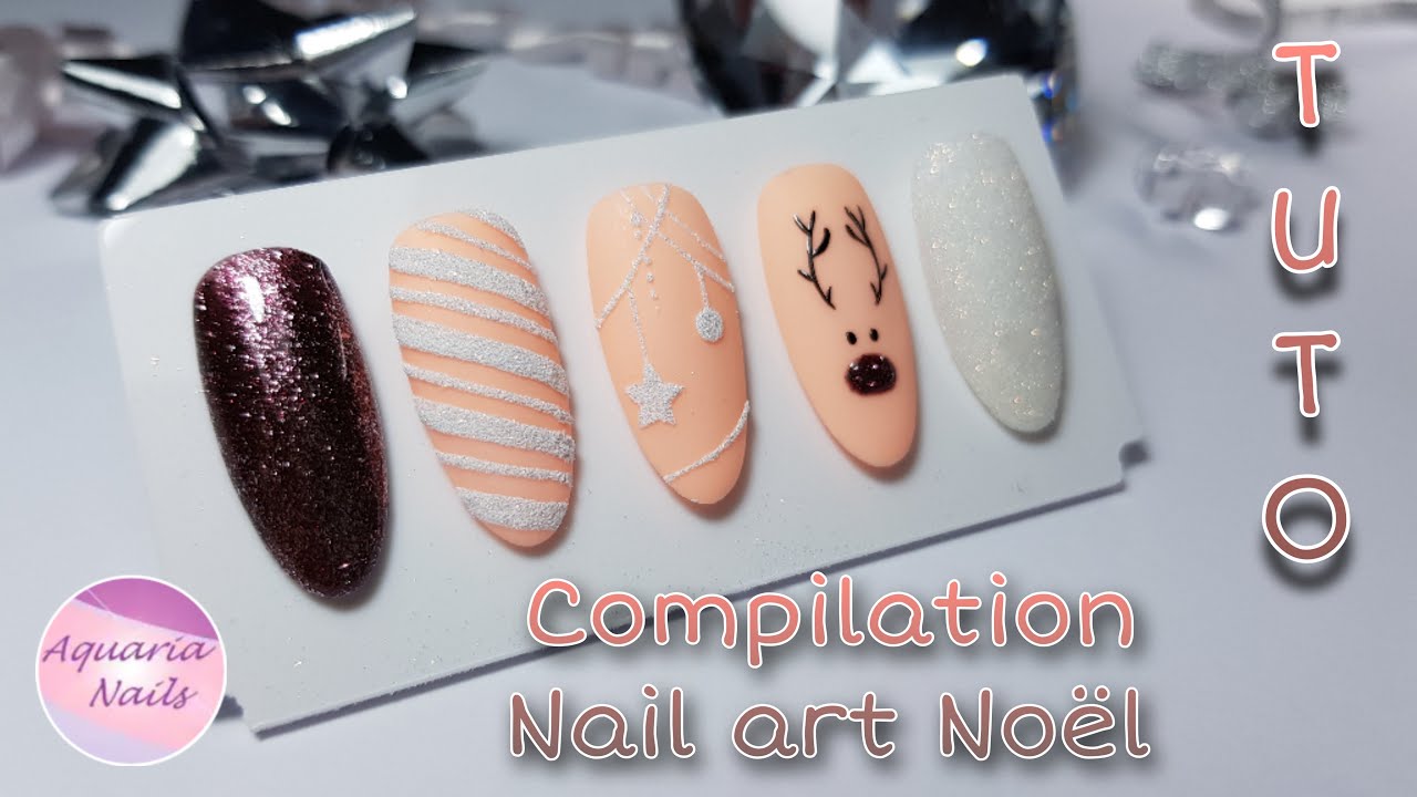 Compilation nail art Noël - TUTO pour débutant