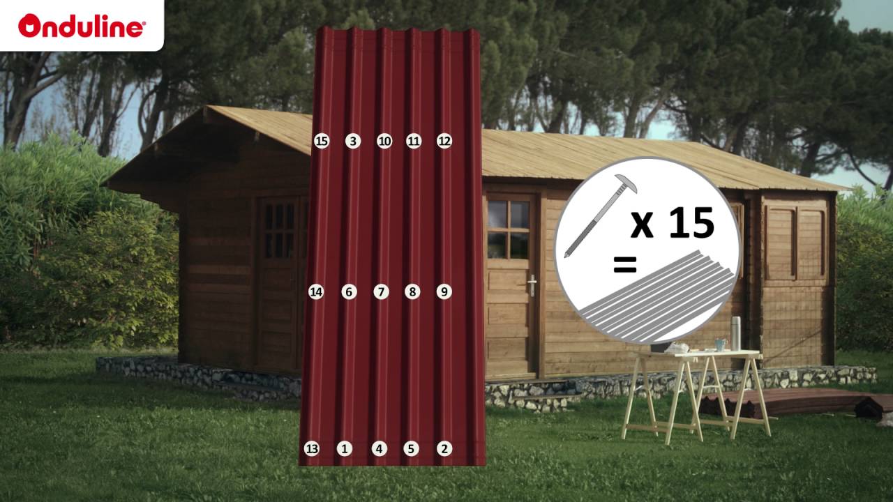 Toiture bitumineuse ONDULINE EASYFIX : 50% de matière recyclée
