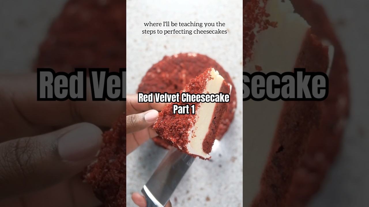 Red velvet cheesecake part 1 #redvelvetcakerecipe #cheesecake