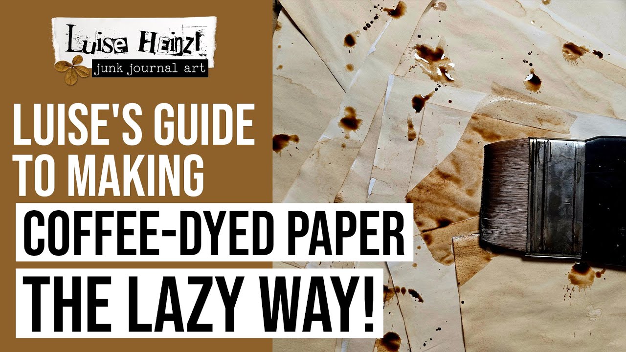 Luise's guide to making COFFEE-DYED PAPER — the lazy way!