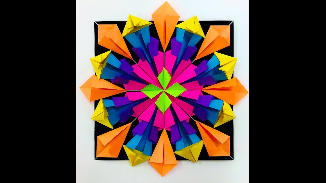 Radial Origami Design  -5th Grade