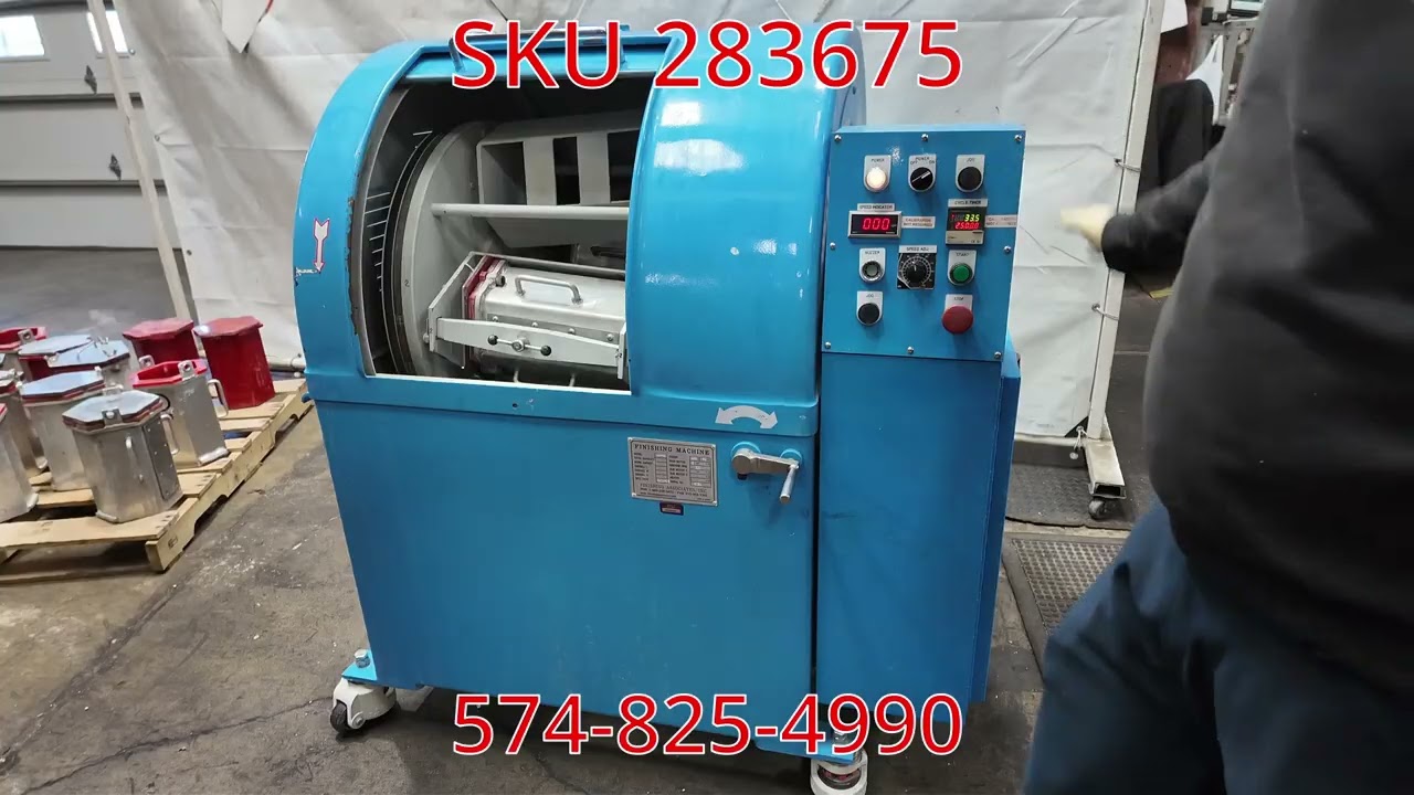 SKU 283675 Finishing Associates VC8-30 Centrifugal Barrel Finishing Machine