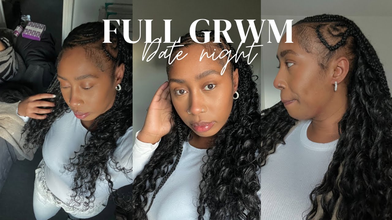 Full GRWM: date night🤍 | hair | makeup | outfit 