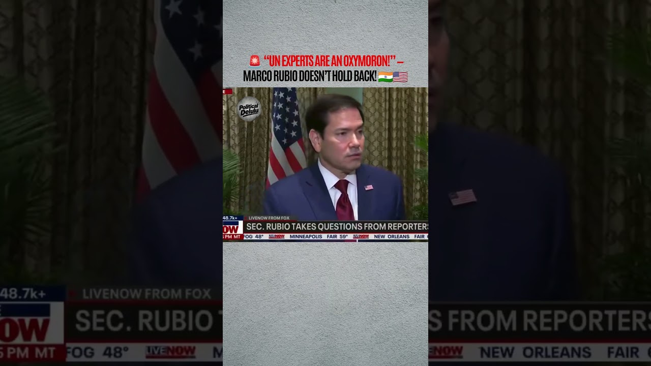 &ldquo;UN EXPERTS ARE AN OXYMORON!&rdquo; &mdash; RUBIO&rsquo;S REMARK GRABS ATTENTION! 🚨🔥