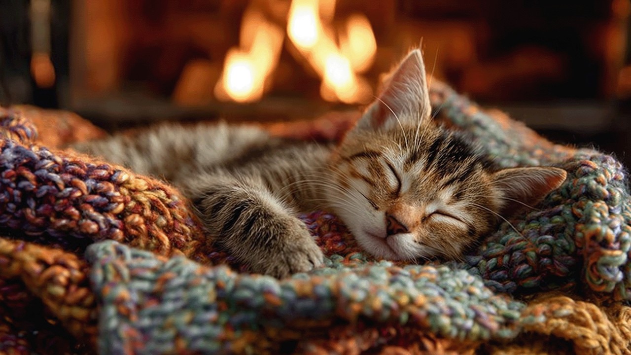 Deep Relaxing Music for Cats – Anti Anxiety Sleep Sounds