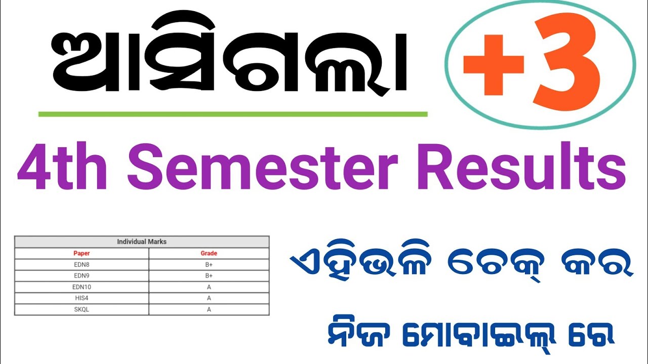 How to Check +3 4th Semester Results In Mobile -Sambalpur University (+3) 4th Semester Results Check