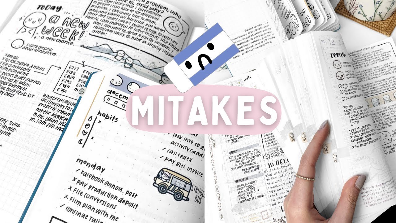 Making Mistakes & How To Fix Them! (Planners & Journals)