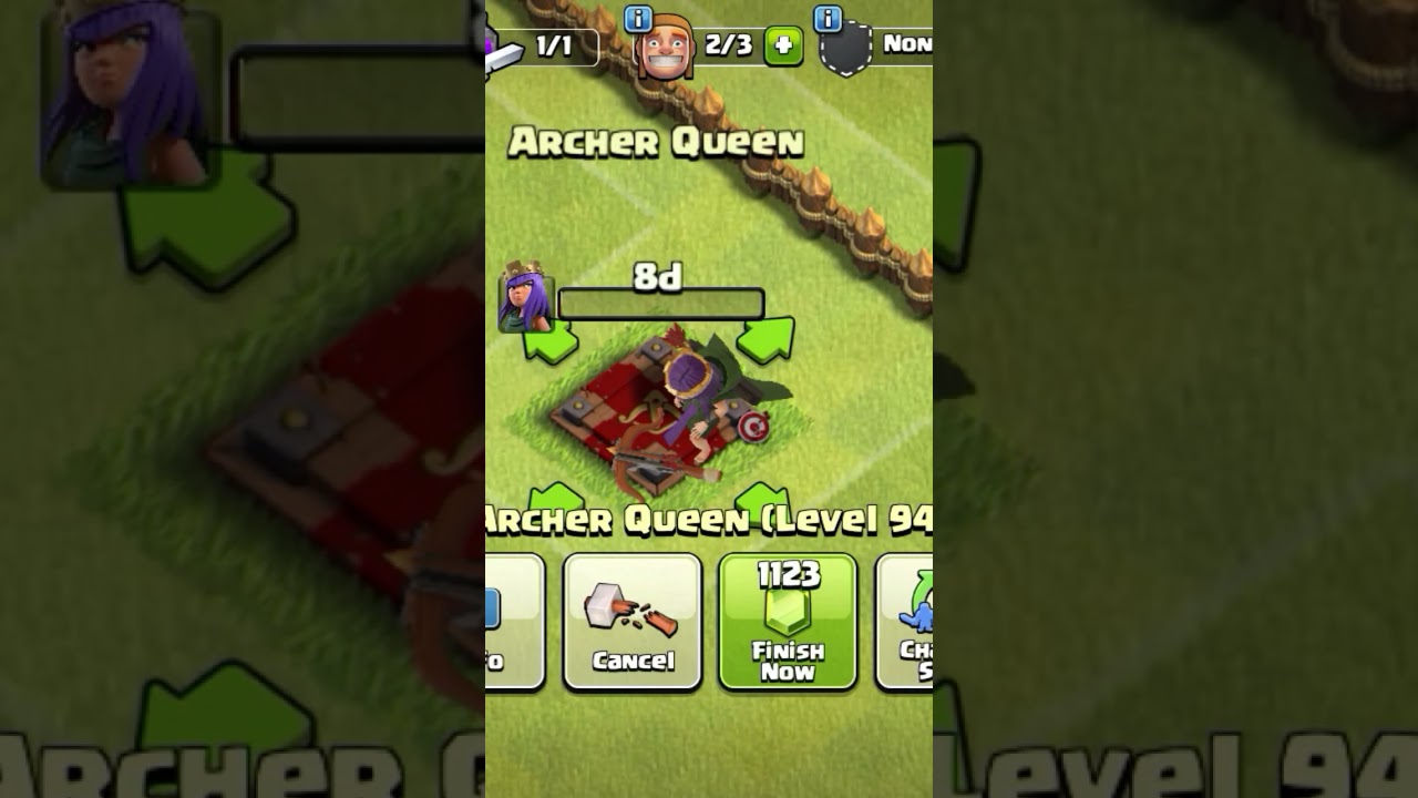 Archer Queen 95 max #clashofclans #coc #gaming #baseofclans #games #ramjan#queen