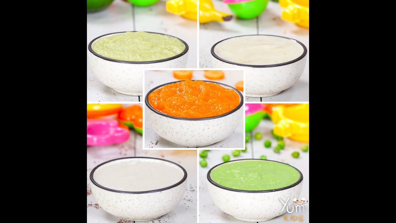 5 Homemade 4 - 6 months baby food recipes!