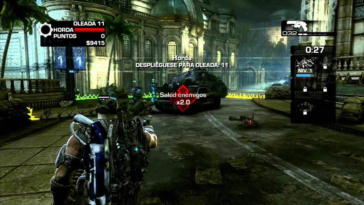 Gears Of War 3 - Jugando Horda online xbox 360 (Parte 2) Por Galox