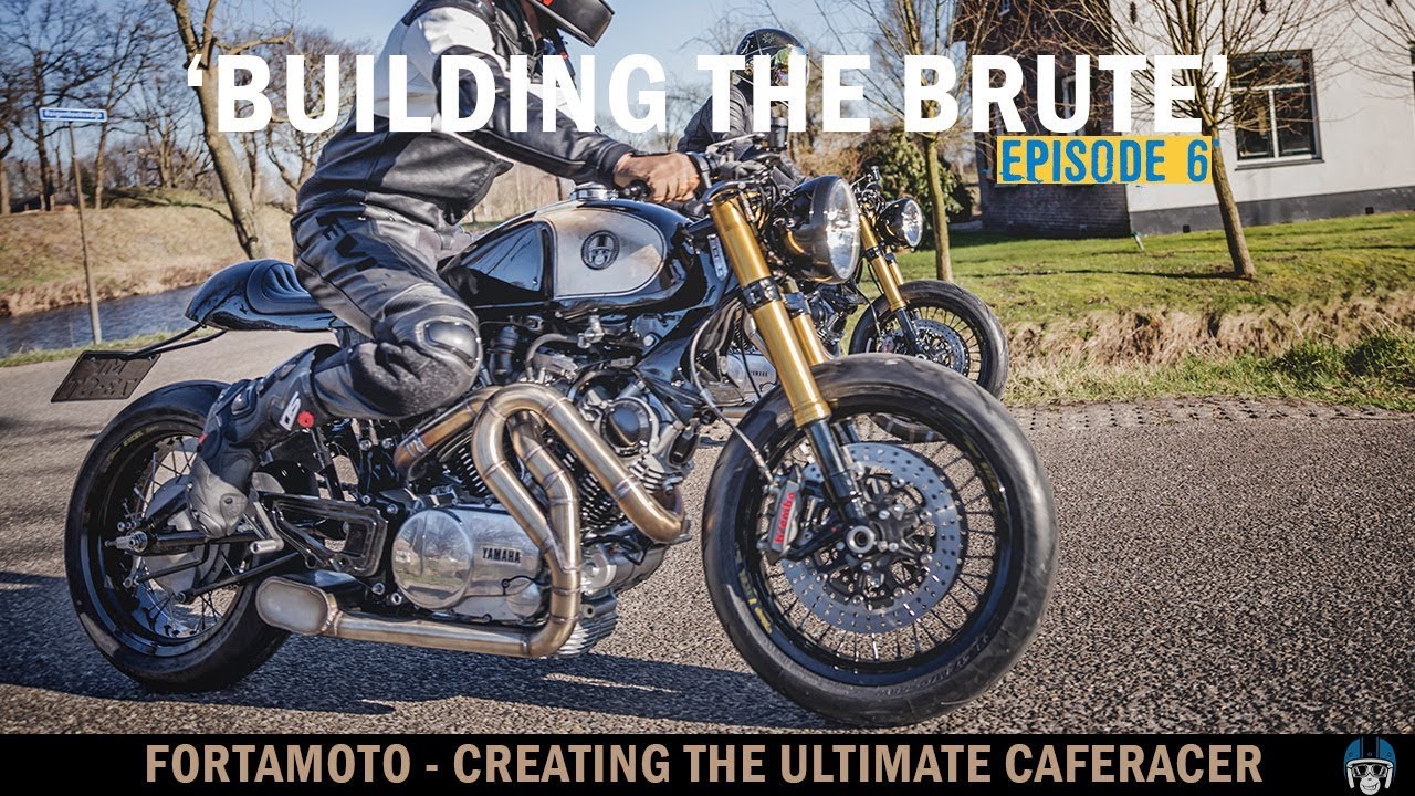 LAST EPISODE: exhaust - seat, fuel, tank - sound! // Building the Brute 06 | FortaMoto