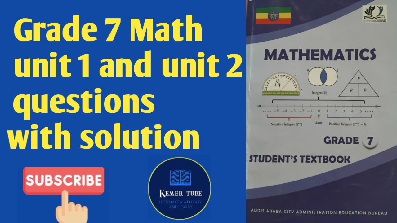 Grade 7 mathematics Questions with solutions  on Sets and Integers