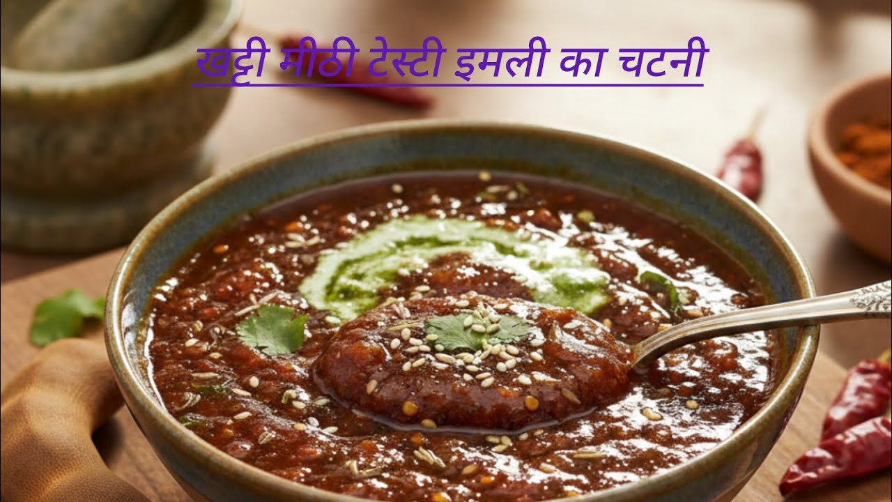 एक बार इस तरह से बनाएं खट्टी मीठी इमली का चटनी 😋😋।।