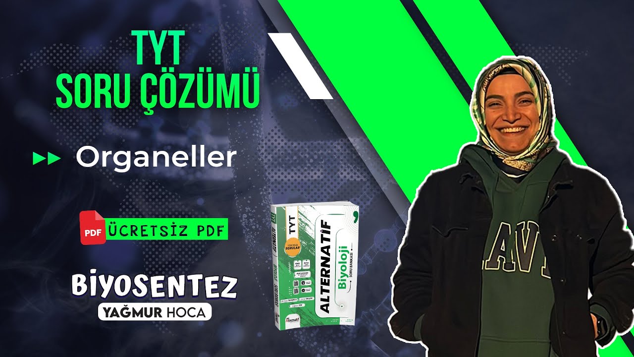 13) Organeller Soru Çözümü + TYT Biyoloji Soru Çözümü + Ücretsiz PDF + 2024