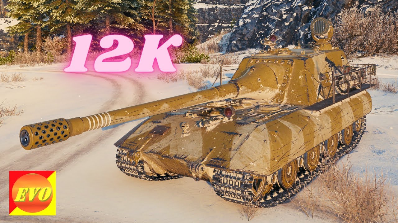 Jagdpanzer E 100 - 12K Damage 11 Kills World of Tanks Replays