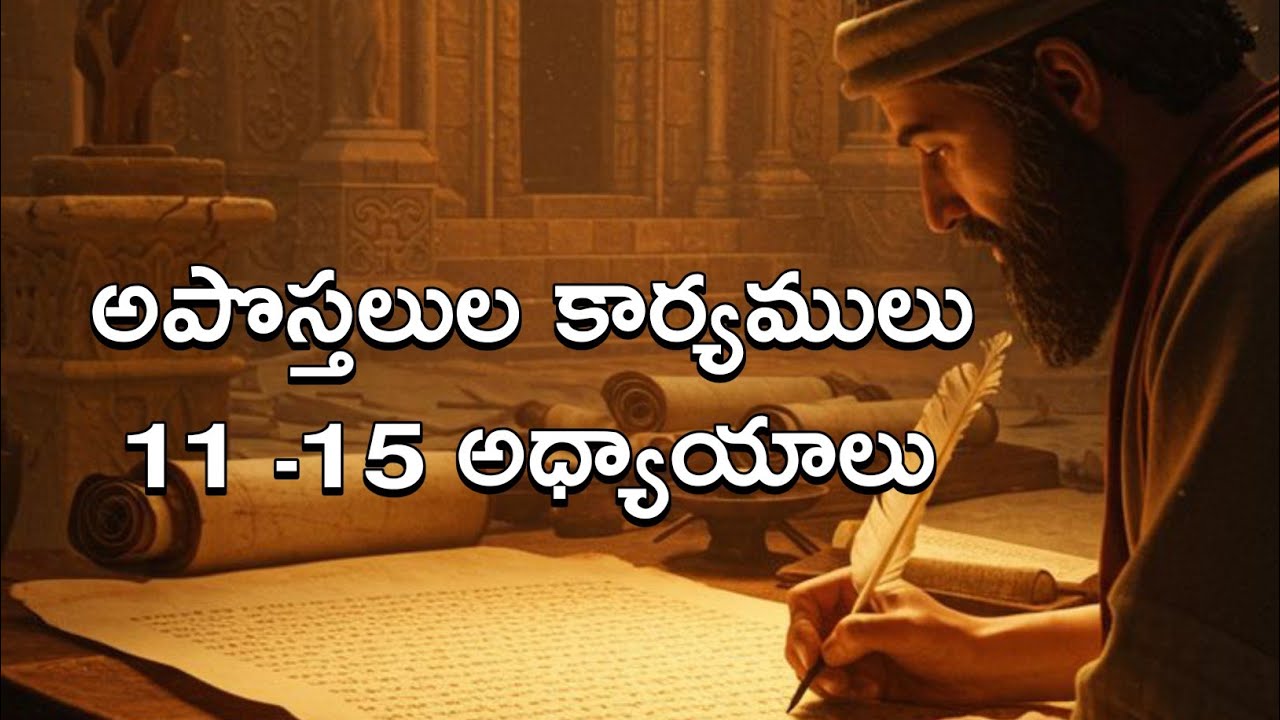 అపోస్తలుల కార్యములు 11-15 అధ్యాయాలు | The Acts of the Apostles chapters 11-15 | Apostalulu karyamulu