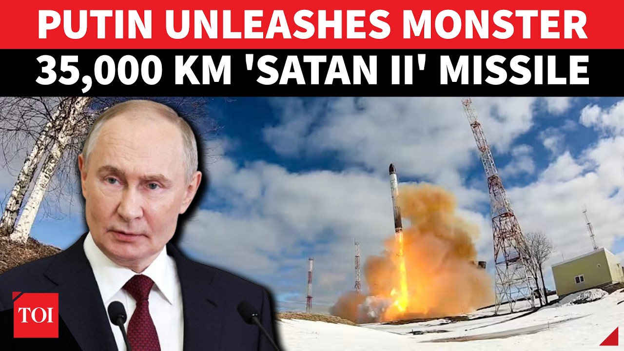 НА КАМЕРУ: Путин представил гигантскую ракету с дальностью действия 35 000 км | Видео мощного взр...