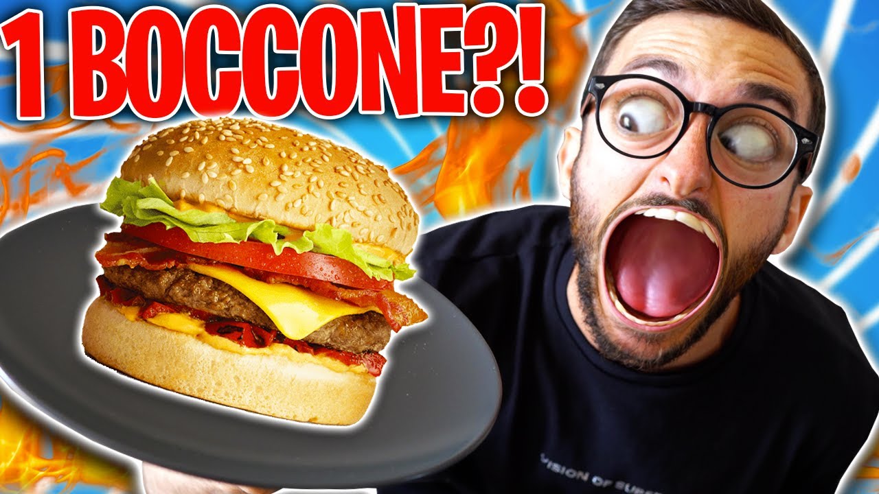Riesci a mangiarlo in UN BOCCONE?! *Quasi vomitavo!*