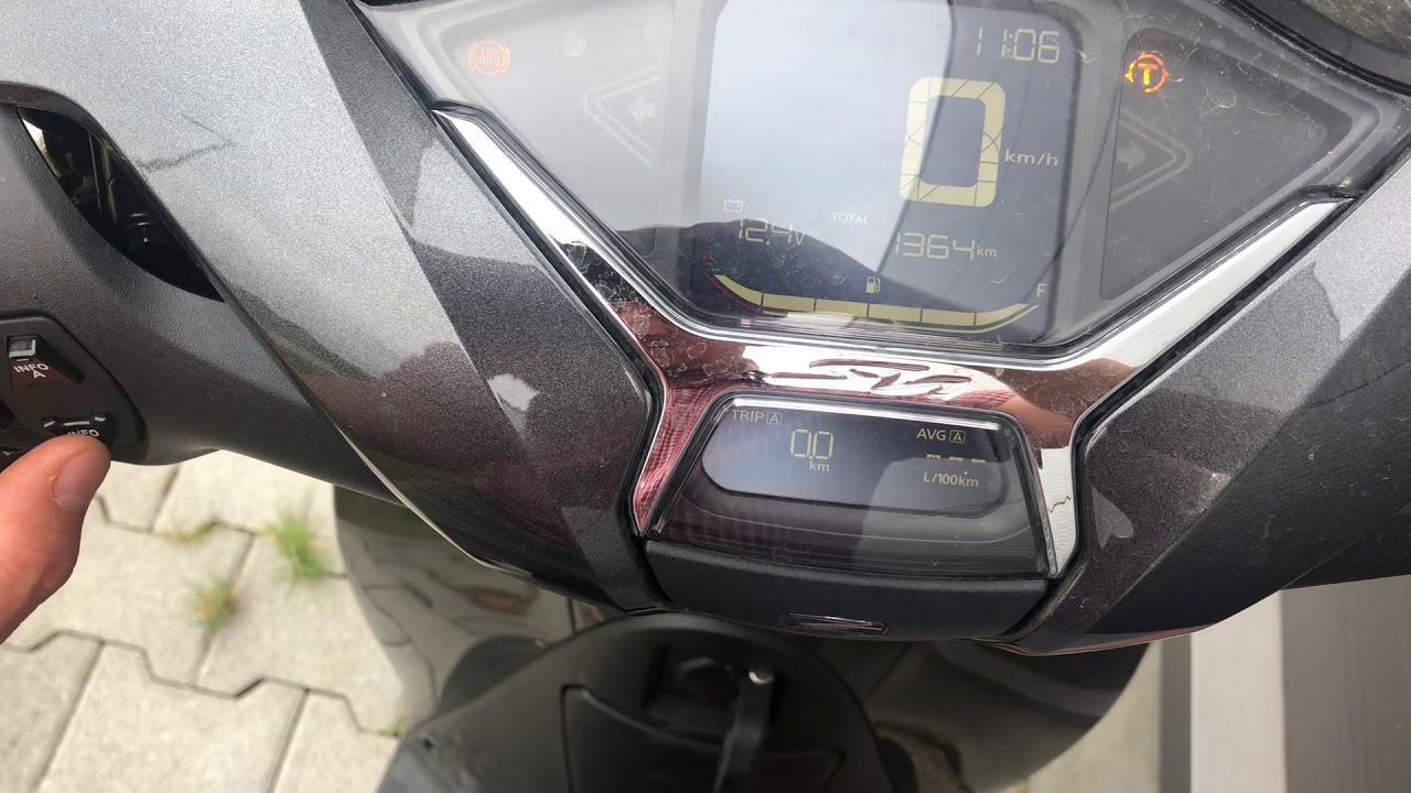 Honda SH125/150 (2020) oil change reset