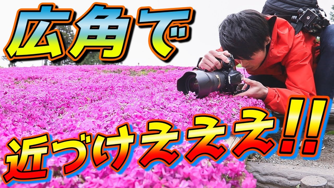 広角で被写体に近づけぇぇぇええええええ！