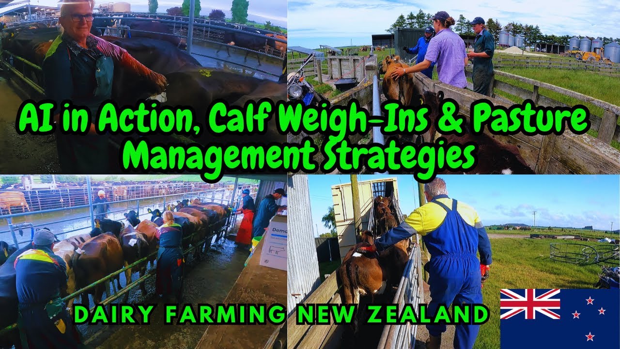 AI in Action on a Large-Scale Dairy Farm: Calves, Weigh-Ins, Grazing Strategy & Pasture Management.