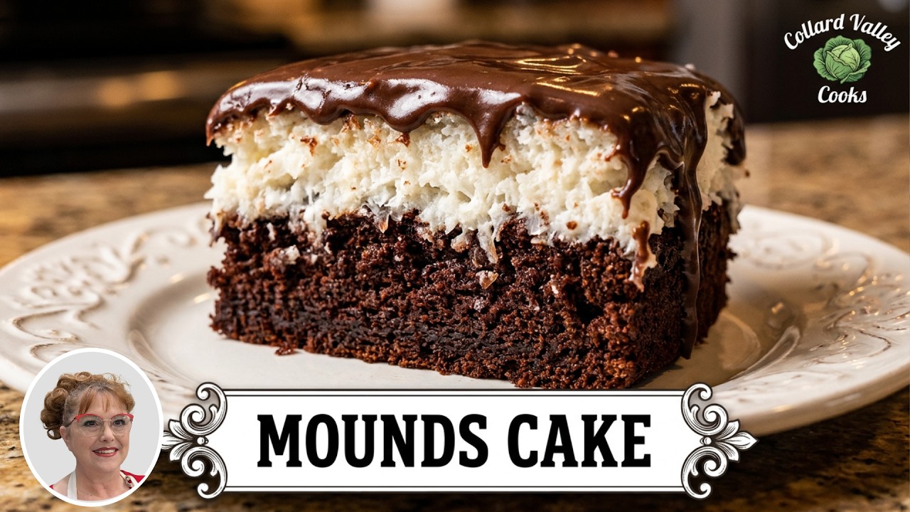 70's Classic Peter Paul Mounds Cake - Moist Coconut Topping