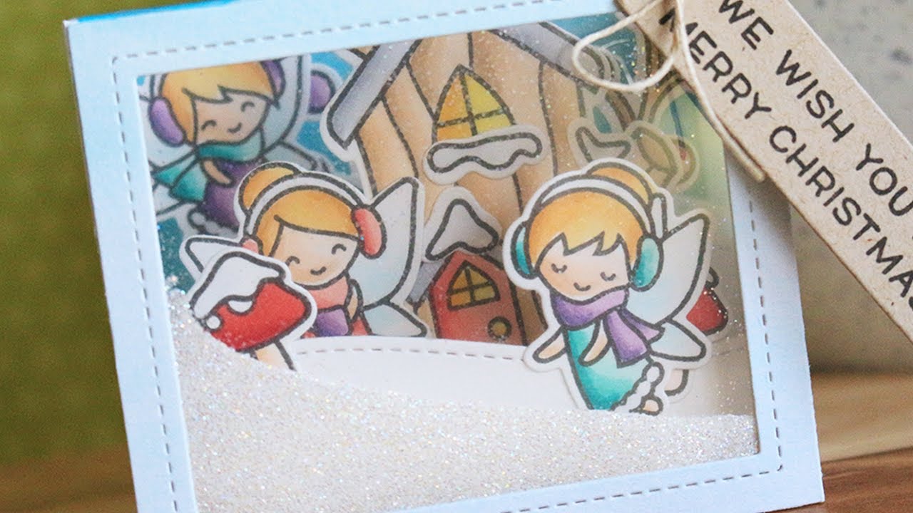 How to make a shaker pocket shadow box card