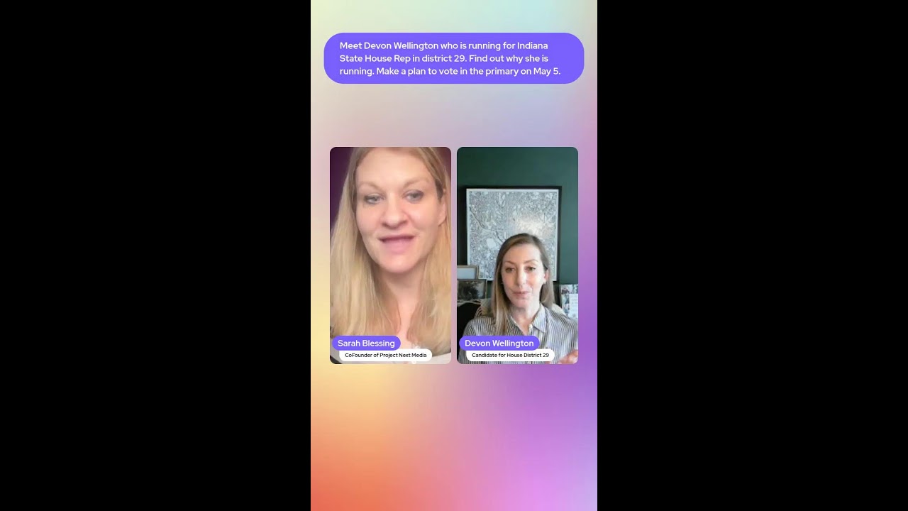 Meet Devon Wellington running for Indiana State Rep in district 29 📱