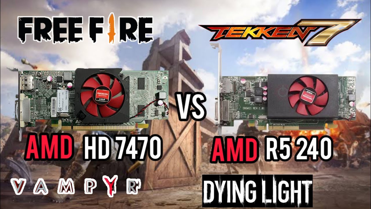 AMD HD 7470 1GB VS AMD R5 240 1GB | Who Is Good For Gaming