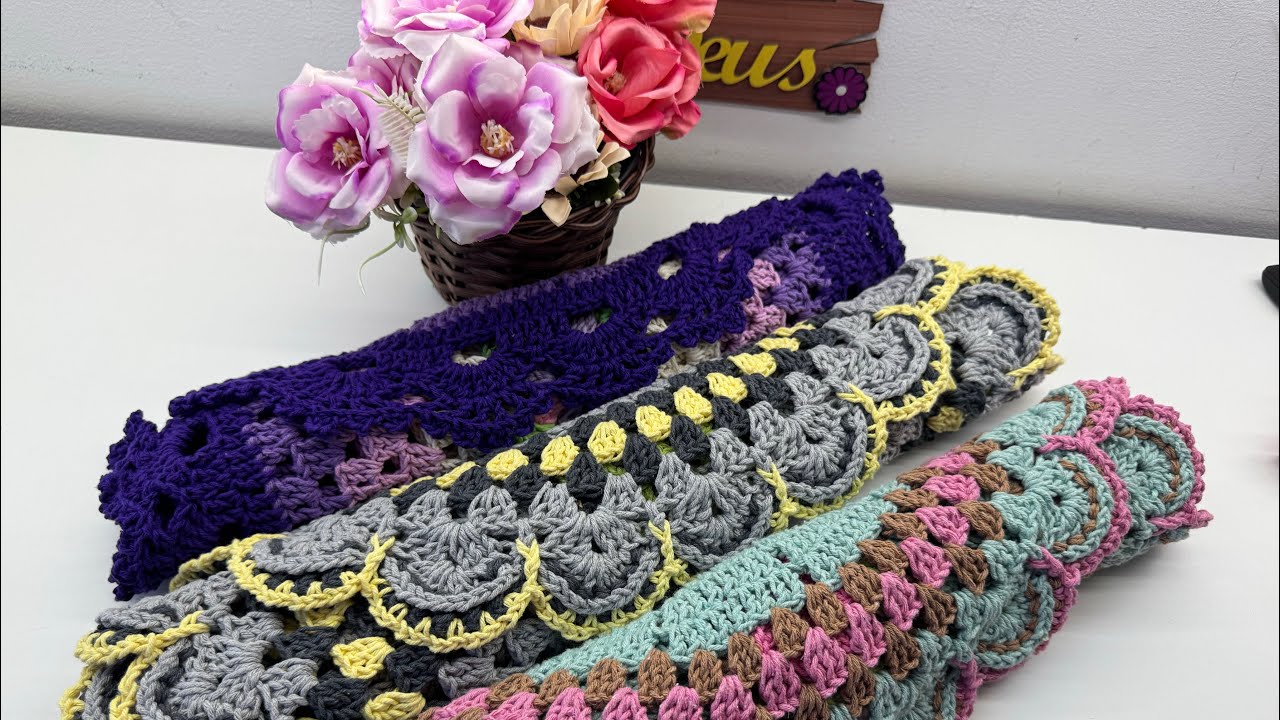 Crochê feito com ✨ Pedacinhos de Amor e Combinações de Cores Lindíssimas