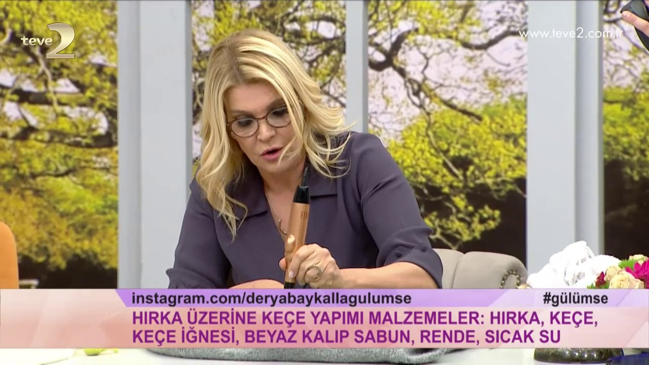 Derya Baykal'la Gülümse: Hırka Üzerine Keçe Çalışması