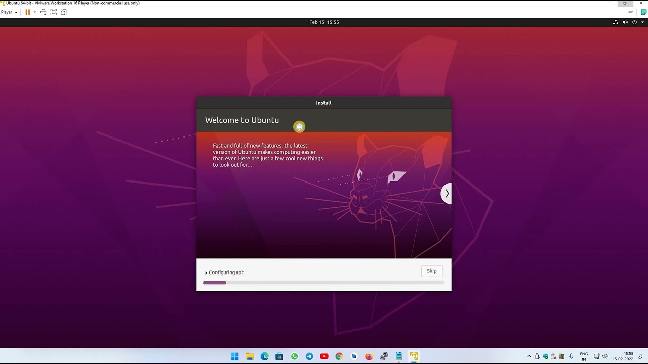 How to install ubuntu desktop in VMWare
