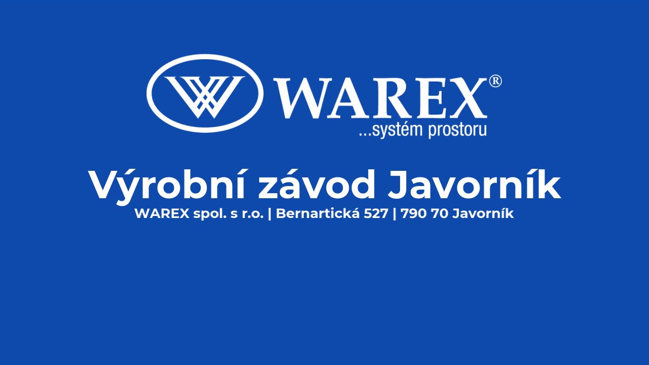 WAREX - V&yacute;robn&iacute; z&aacute;vod Javorn&iacute;k