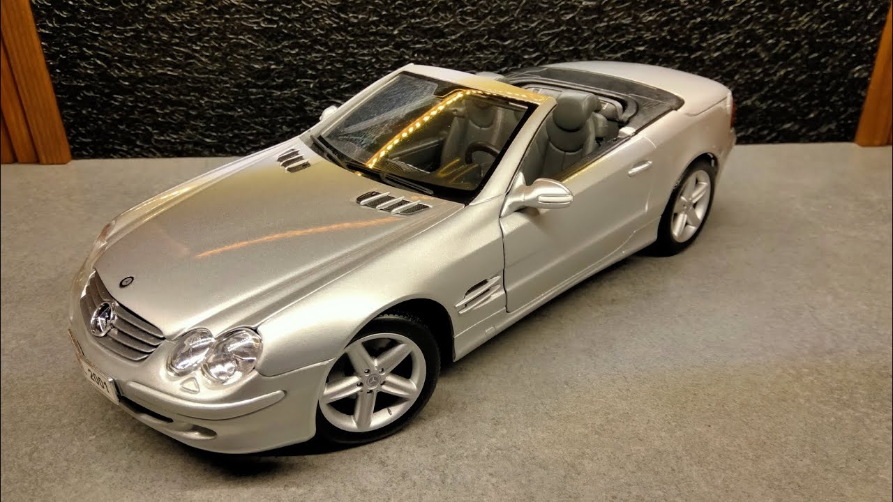 Mercedes SL 2001 Maisto 1:18 Обзор модели