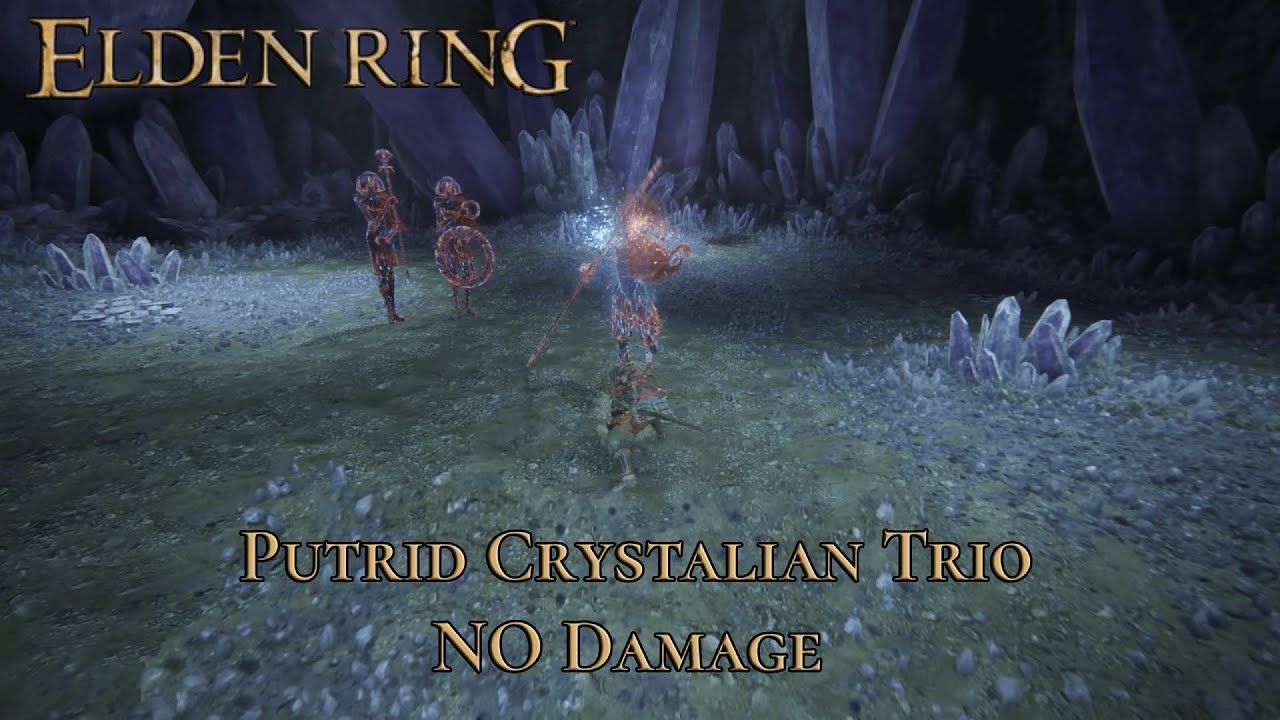 ELDEN RING -- Putrid Crystalian Trio -- Caelid (No Damage)