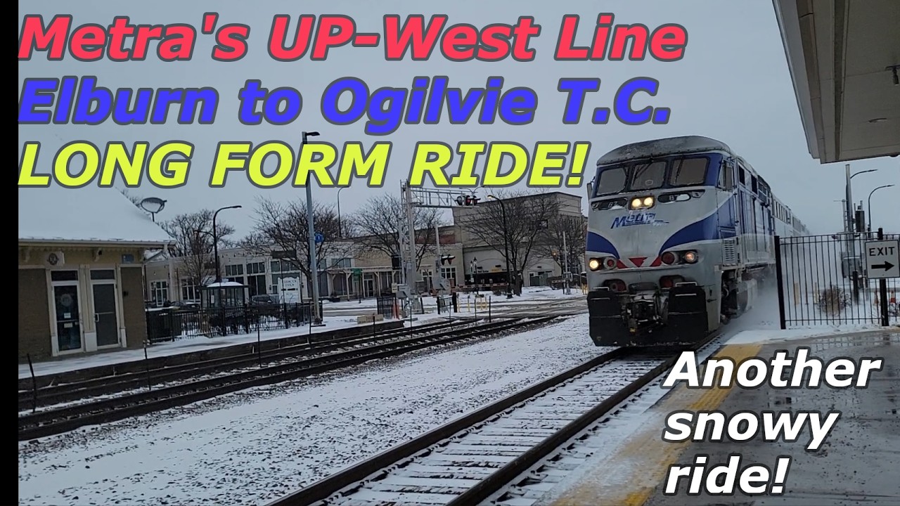 Metra's Union Pacific West Line - Elburn to Ogilvie TC Long Form Ride