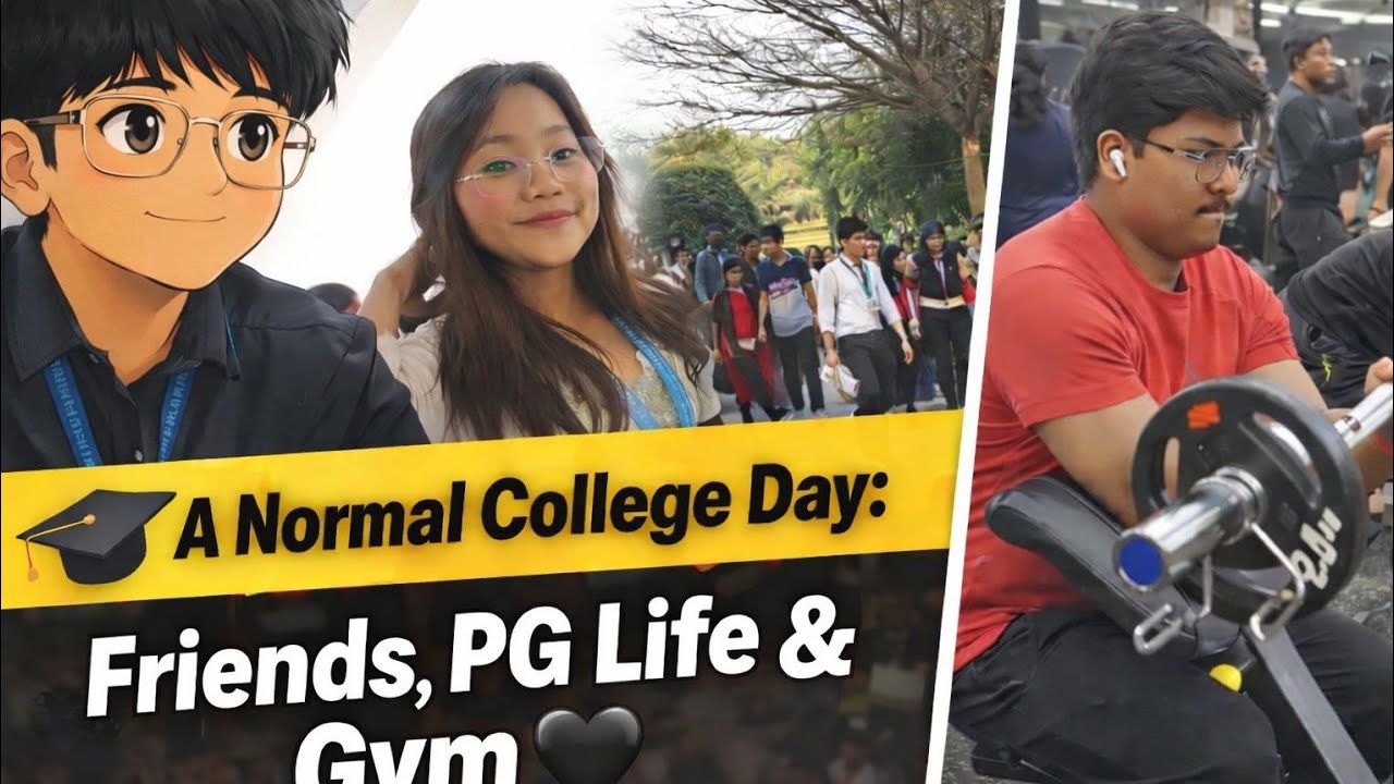 From College Fun to Gym Pump 💥 | Daily Routine Vlog | #collegevlog | #collegelife | #dailyvlog