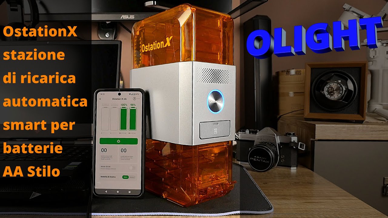 OLIGHT O-StationX AA la nuova stazione di ricarica automatica per 32 batterie AA stilo, Ni-Mh