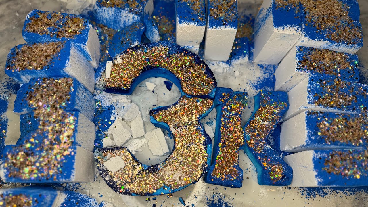 3K Celebration: Bluetiful– Part 1 🎉🎊🥂🥳🍾 | Oddly Satisfying | ASMR | Gym Chalk Crushing  🤩🫶🏽