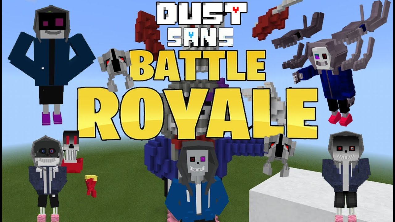 Dust Sans Battle Royale (Best DUST SANS???) Minecraft PE