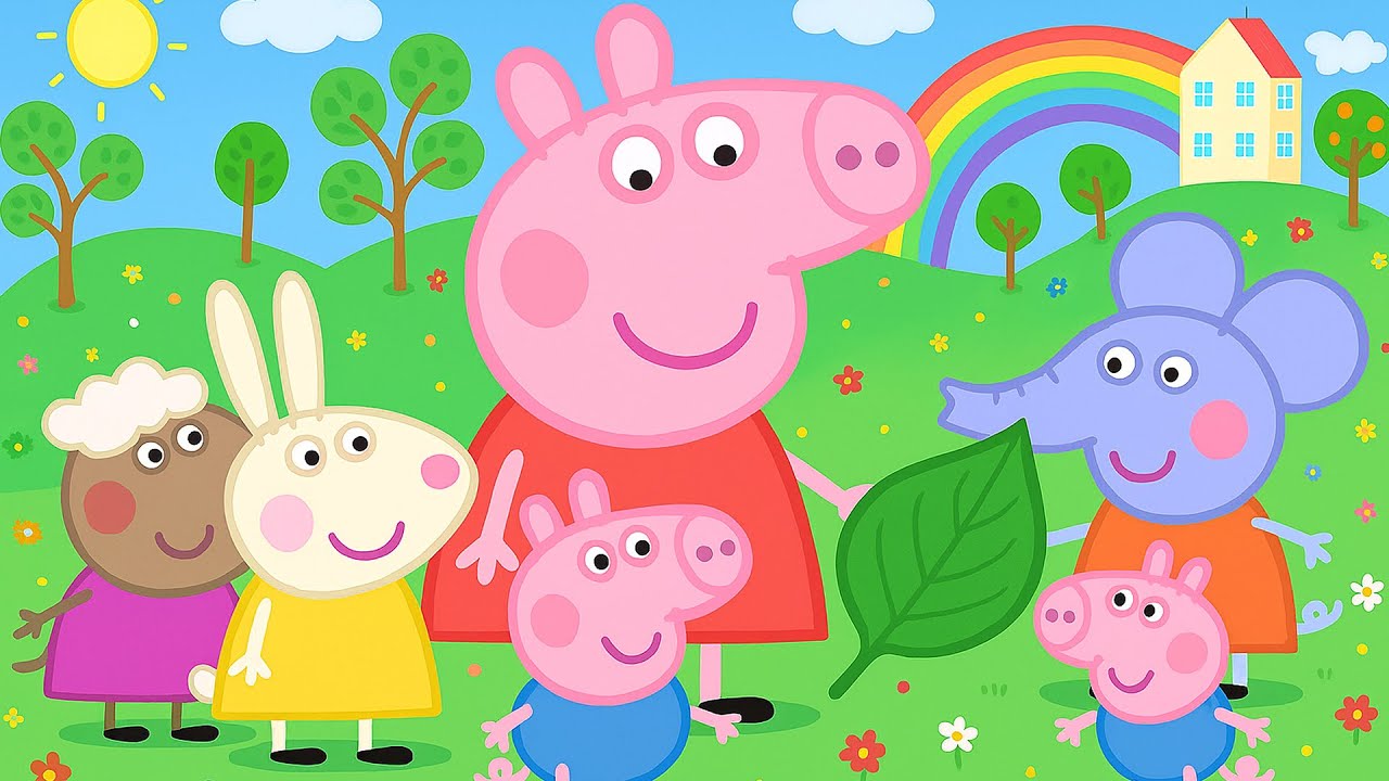 🍃🐷✨ Peppa Pig and the Dancing Leaf | Peppa Pig Funny Animation