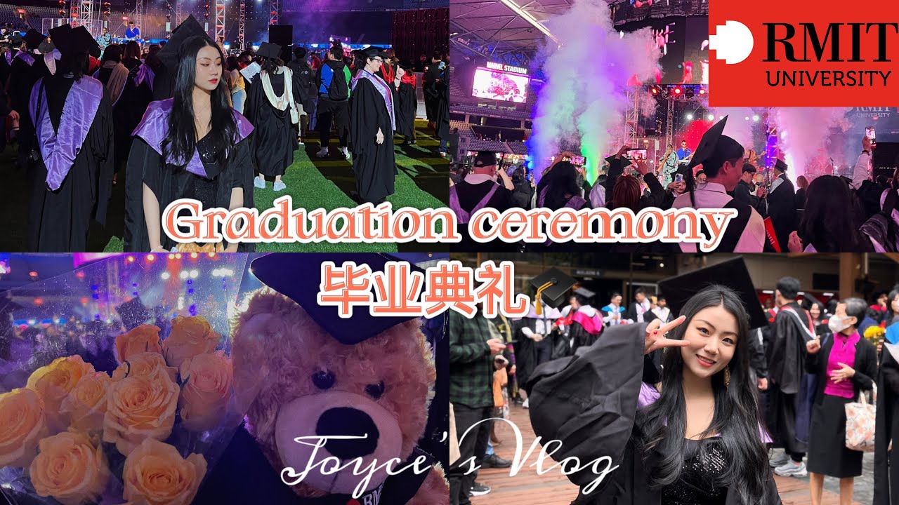 Vlog/RMIT Melbourne graduation ceremony/Postgraduate student life/毕业典礼🎓